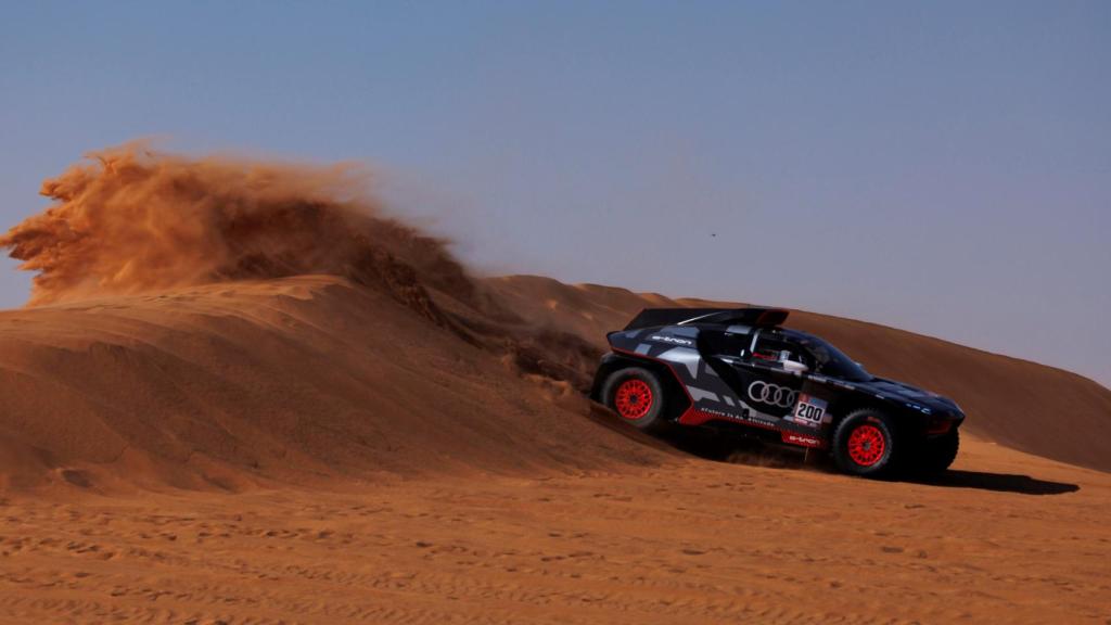 Peterhansel, durante la 10ª etapa del Rally Dakar 2022