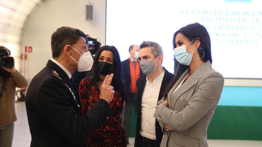 Begoña Villacís durante la presentación del Centro de Emergencia para Víctimas de Trata