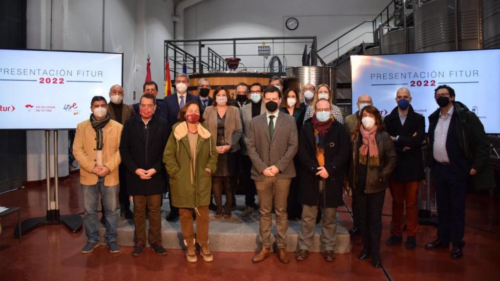 Presentación del estand de Castilla-La Mancha para Fitur 2022. Foto: JCCM