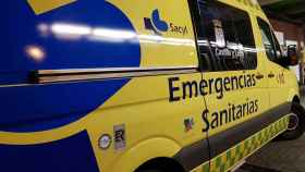 Ambulancia del Sacyl por la noche