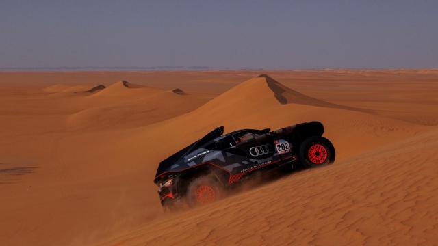 Carlos Sainz, en el Rally Dakar