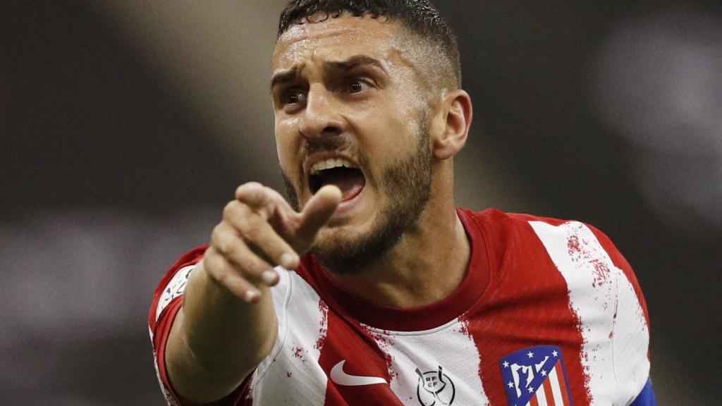 Koke Resurrección, en un partido del Atlético de Madrid de la temporada 2021/2022