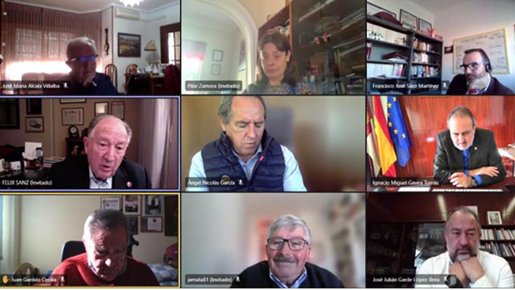 Reunión telemática del Consejo Social de la Universidad de Castilla-La Mancha (UCLM). Foto: Raimundo Martínez