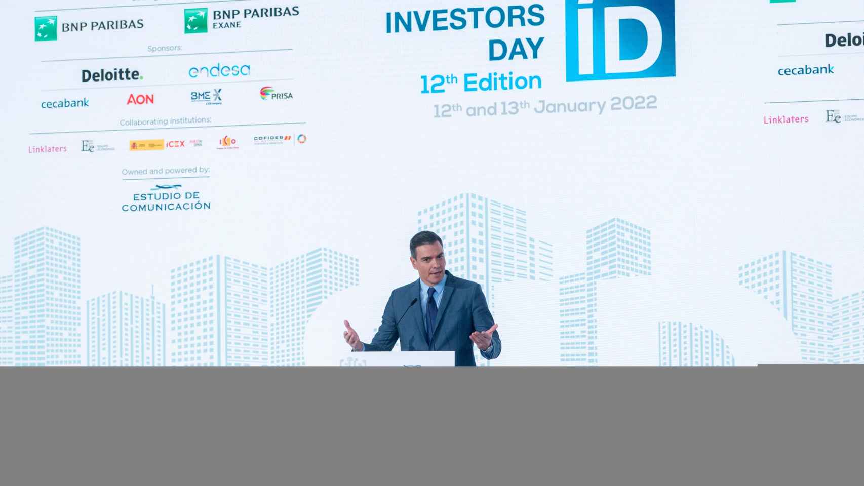 El presidente del Gobierno, Pedro Sánchez, en el Spain Investors Day 2022.