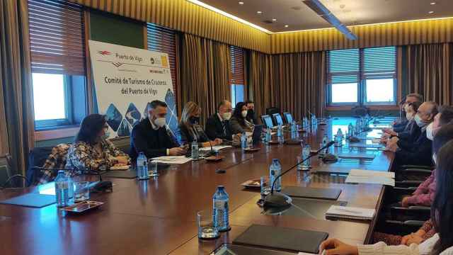 Imagen de la reunión del comité de Turismo de Cruceros del Puerto de Vigo