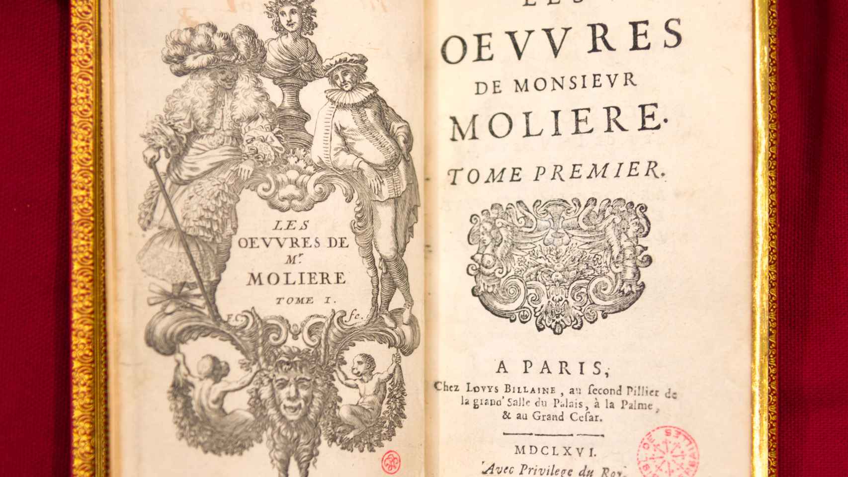 Molière, Les œuvres de Monsieur Molière, Louys Billaine, Paris, 1666, Bibliothèque municipale de Versailles