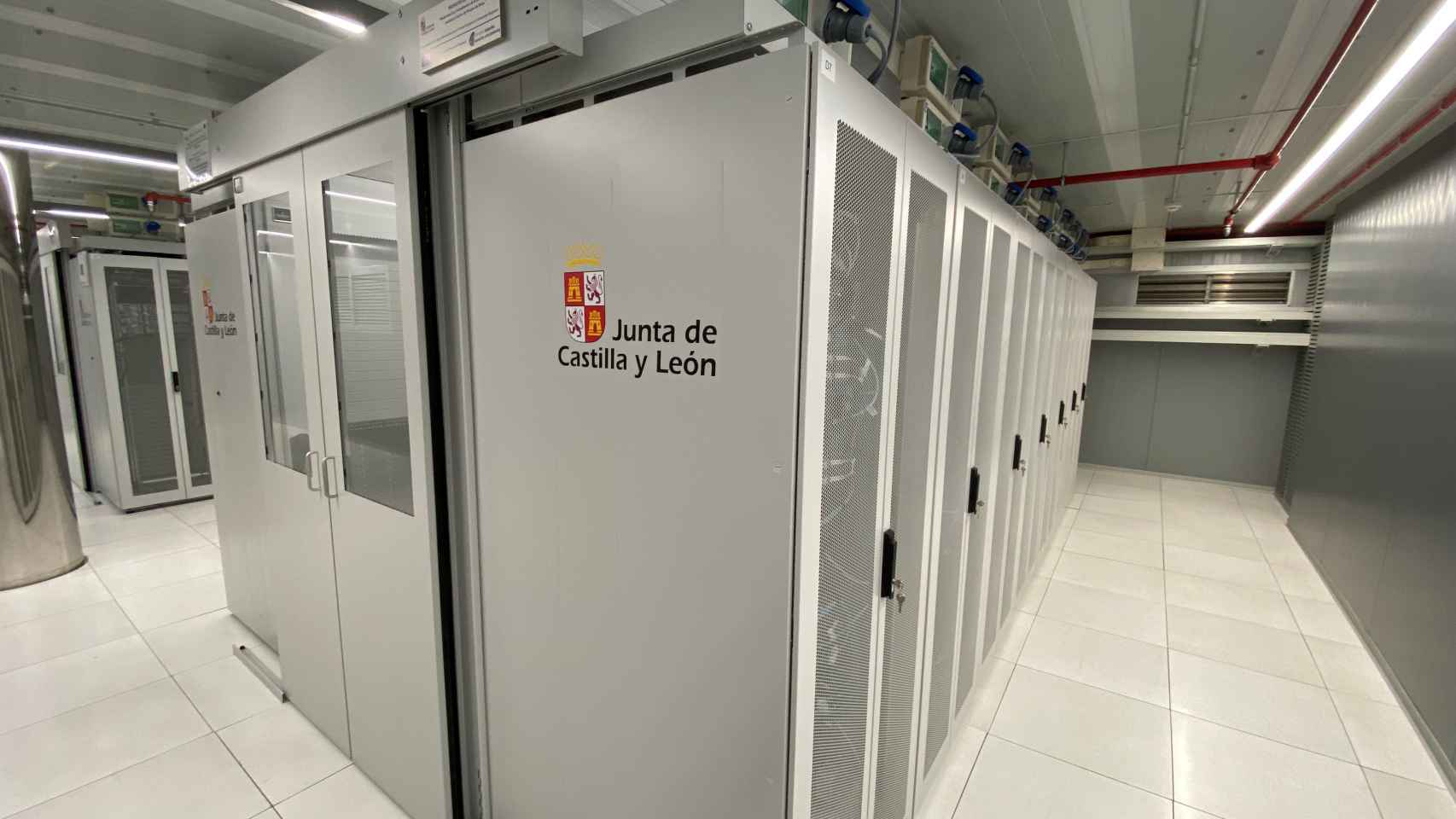 La sala técnica del CPD de Castilla y León.