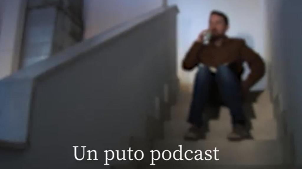 Fotograma del vídeo de presentación del podcast de Iglesias.