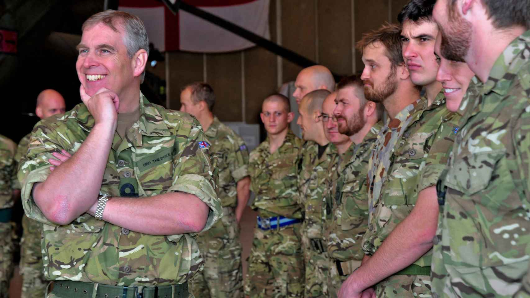 El príncipe Andrés, con las tropas británicas en Afganistán.