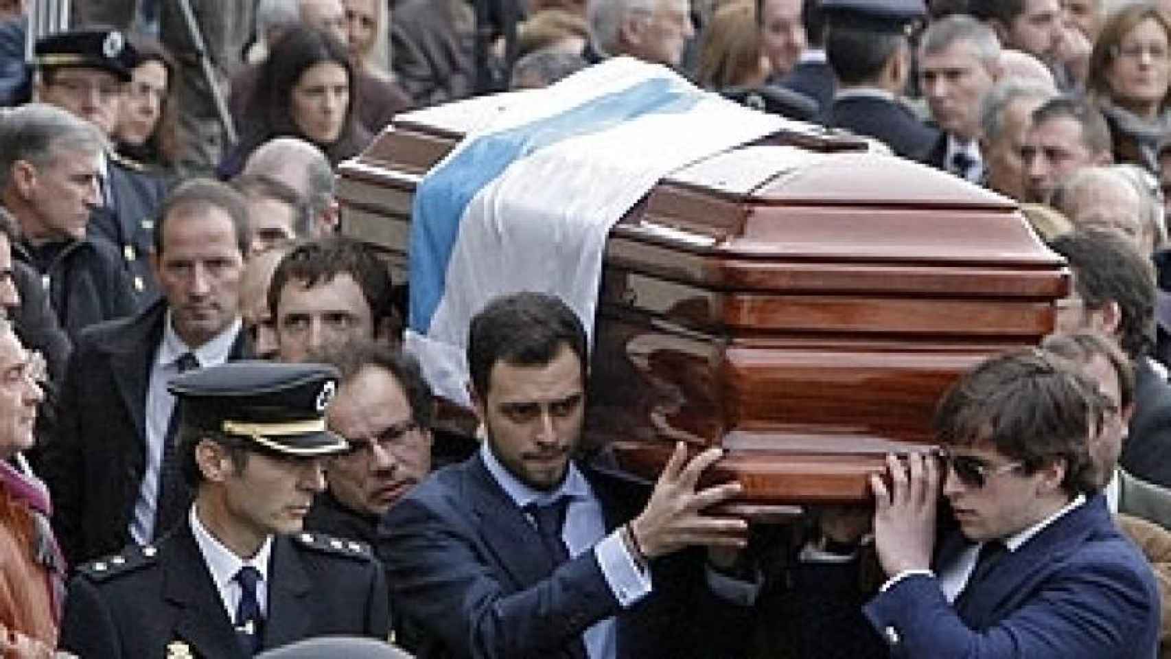 Los restos mortales de Manuel Fraga, fallecido el 15 de enero de 2012.