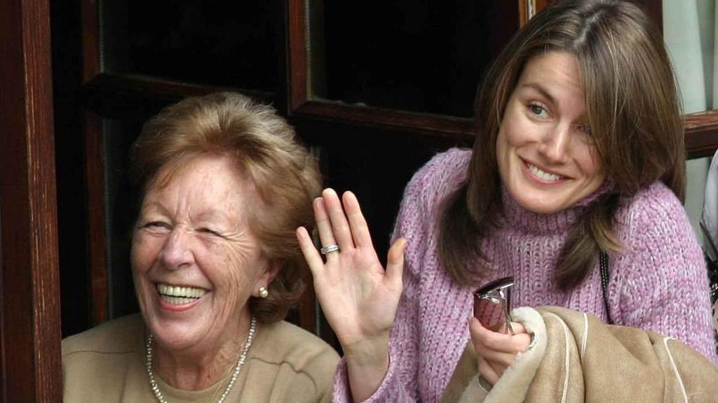 Menchu y Letizia en una imagen de archivo.