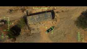 Reproducción de la vista de un dron sobre la playa de Gaza para el cortometraje 'Yalla'