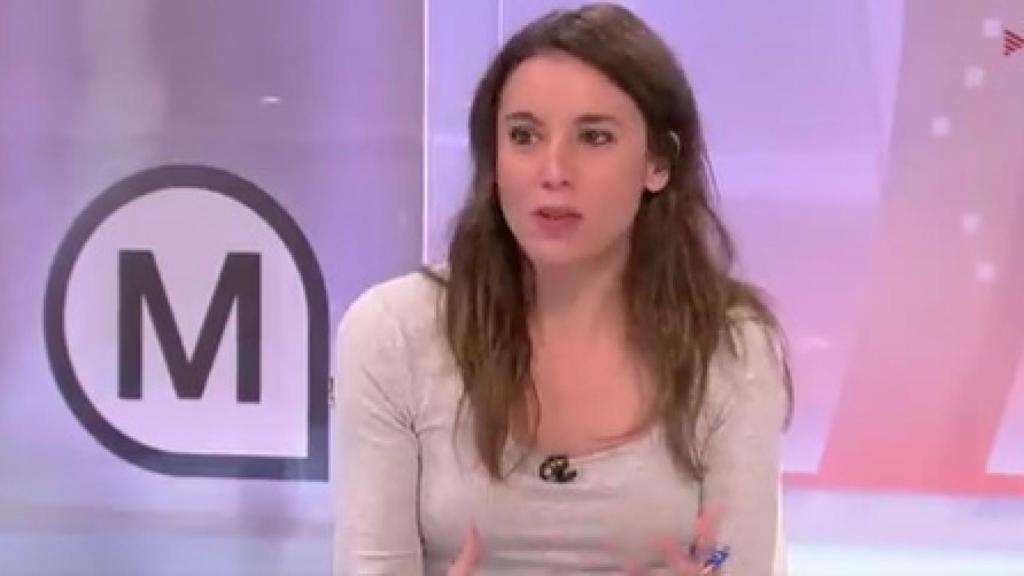 La ministra de Igualdad, Irene Montero, este viernes en TV3.