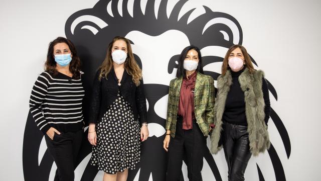 De izquierda a derecha: Laura Rojas-Marcos, Alejandra Sánchez Yagüe, Nítida Pastor y Charo Izquierdo.