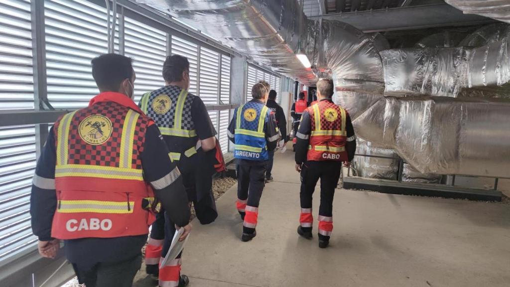 Los Bomberos en el Hospital de Salamanca