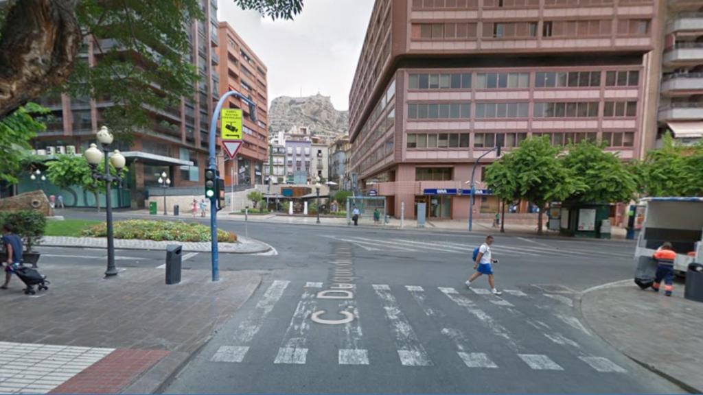 Calle Duque de Zaragoza en Alicante.