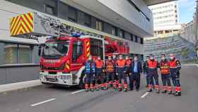 Los Bomberos evalúan la protección contra incendios del Hospital de Salamanca