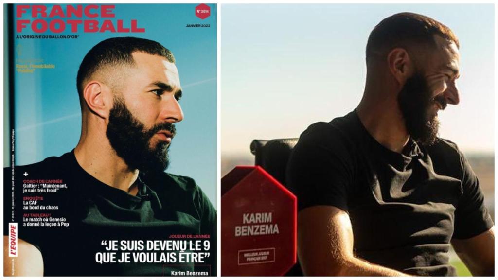 Karim Benzema, premiado por France Football