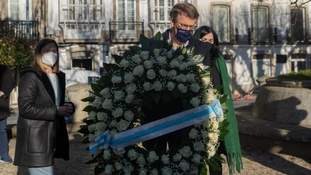 Feijóo en el homenaje a Fraga en Vilalba