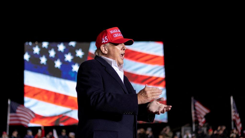 Trump durante su mitin en Arizona (EEUU).