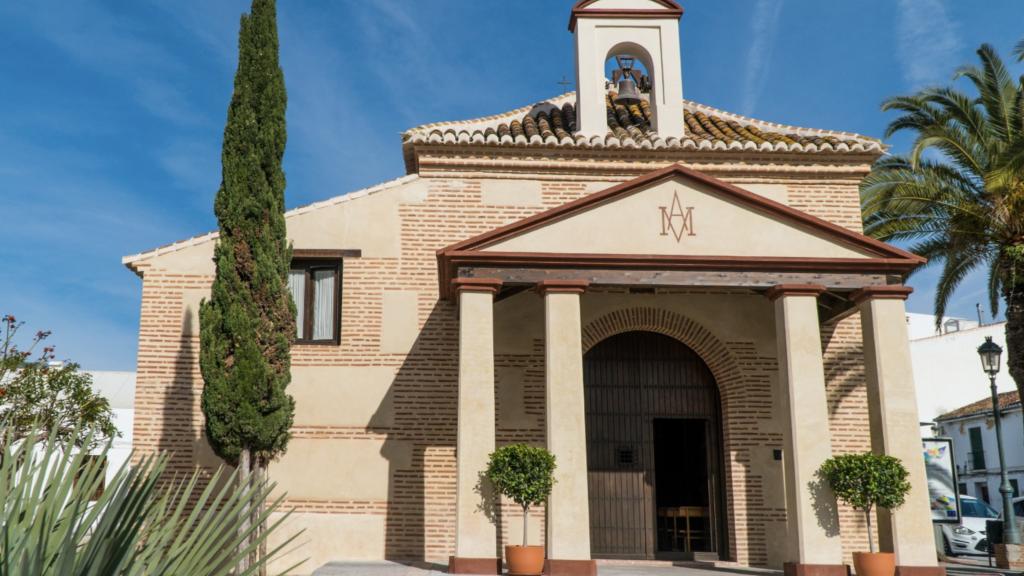 Una foto de la ermita de las  Angustias, en Nerja.