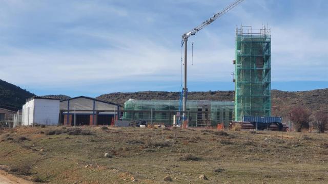 Construcción del parque de bomberos de Cañete (Cuenca)