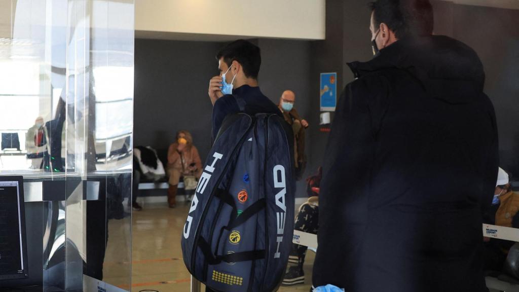 Novak Djokovic llega a Belgrado.