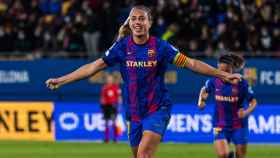 Alexia Putellas, en un partido del Fútbol Club Barcelona Femenino de la temporada 2021/2022