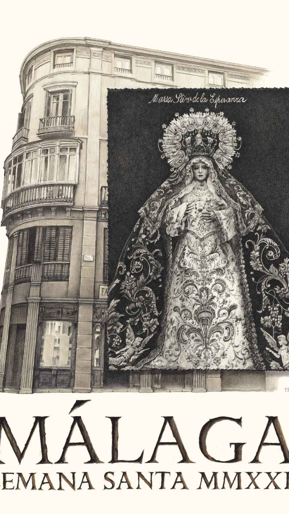 Cartel de la Semana Santa de Málaga 2022.