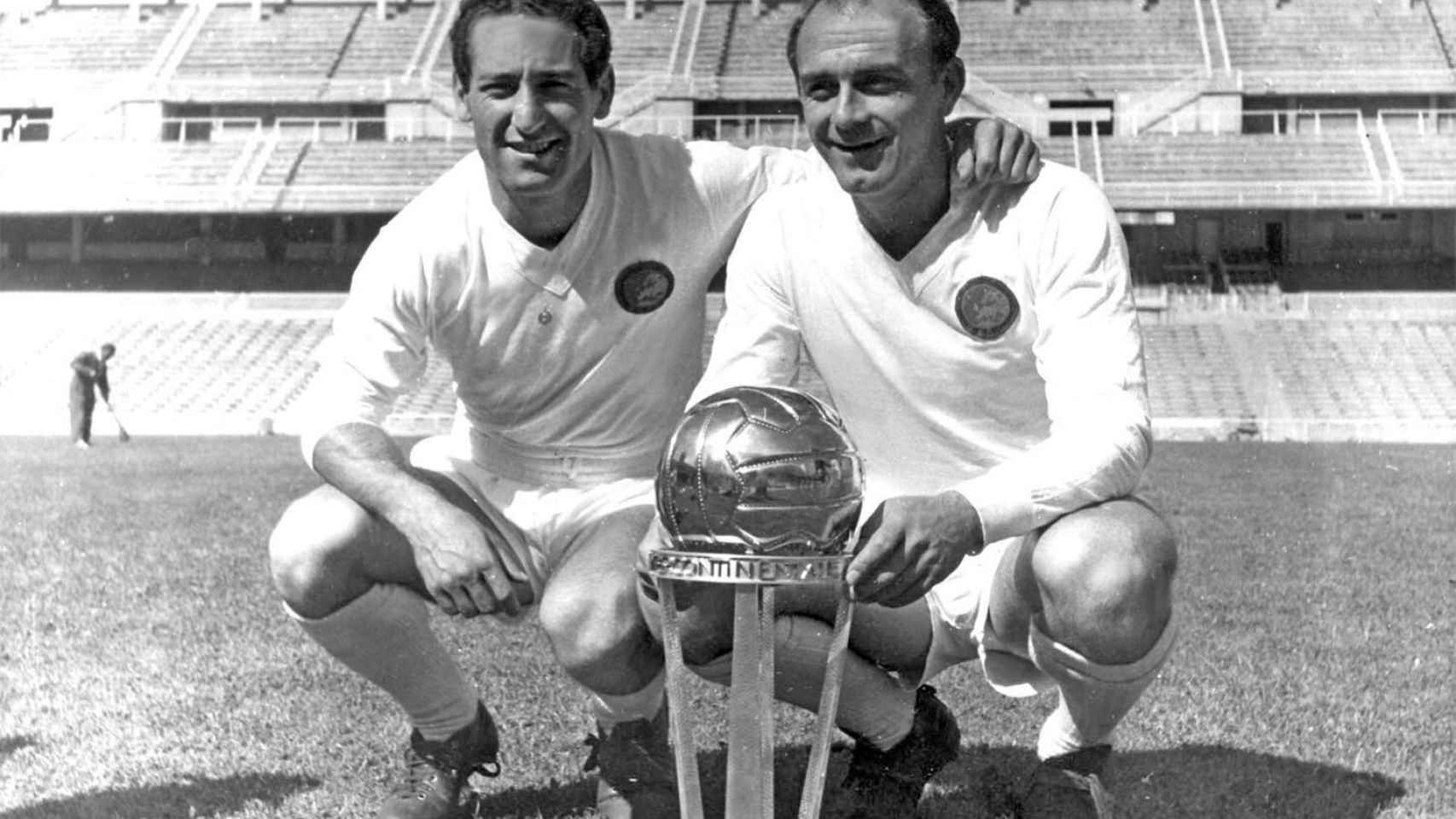 Paco Gento y Alfredo di Stéfano posan jugo a la Copa Intercontinental de 1960