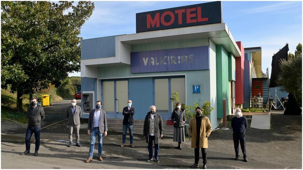 Imagen del primer día de rodaje de Motel valkirias.