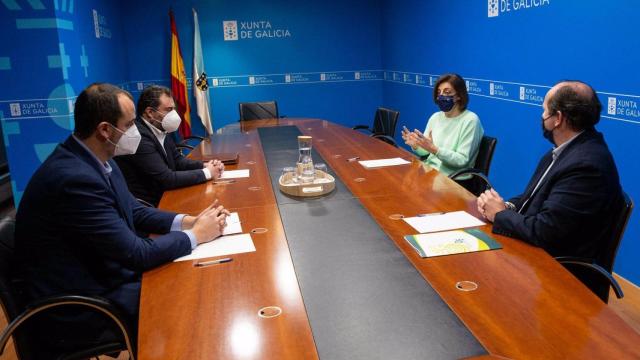 Reunión para la adjudicación de Sogama que se ha llevado a cabo este martes.