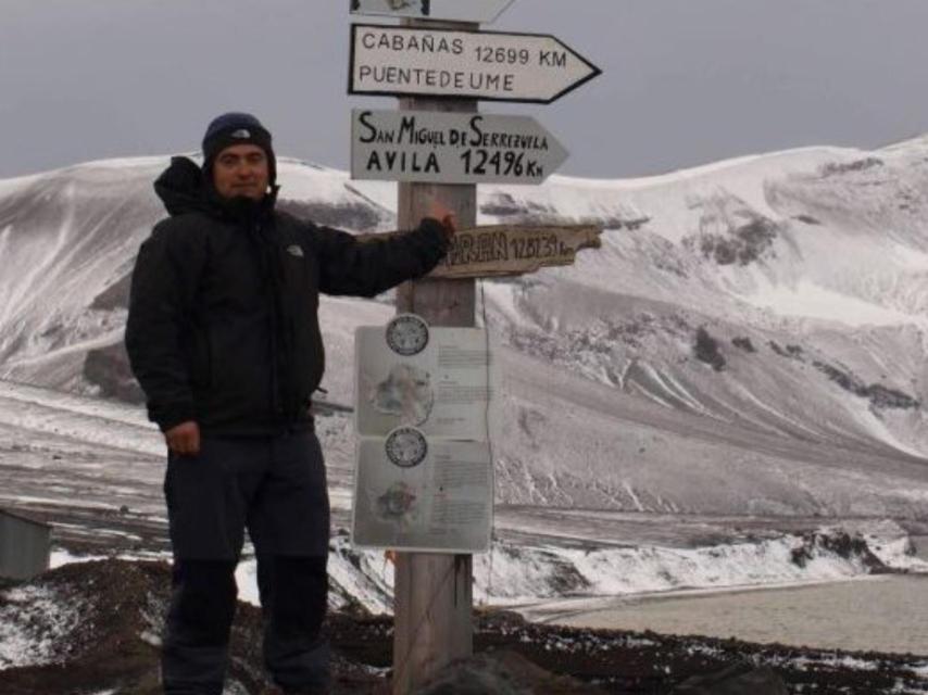 El doctor Felipe Gómez, en la Isla Decepción