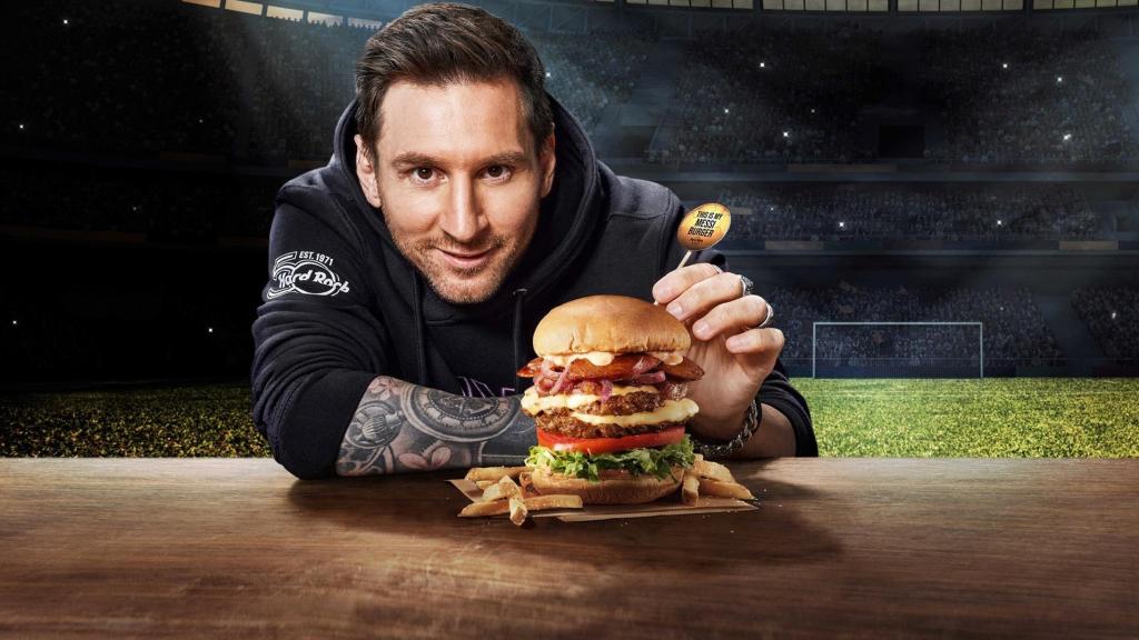 La 'Messi Burguer' en el Hard Rock Cafe