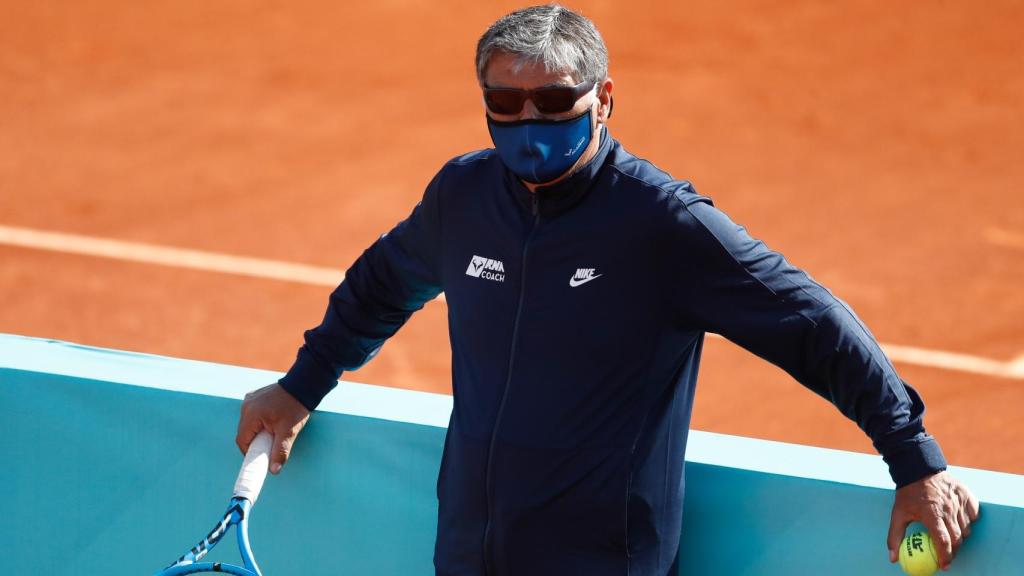 Toni Nadal durante el Mutua Madrid Open