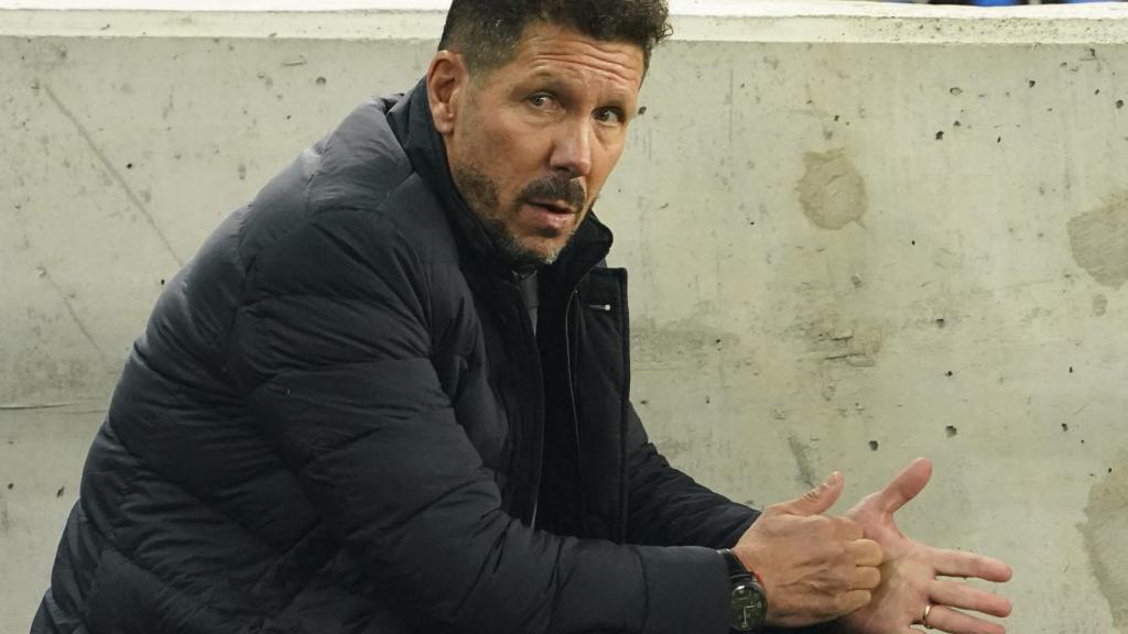 El 'Cholo' Simeone, en un partido del Atlético de Madrid de la temporada 2021/2022