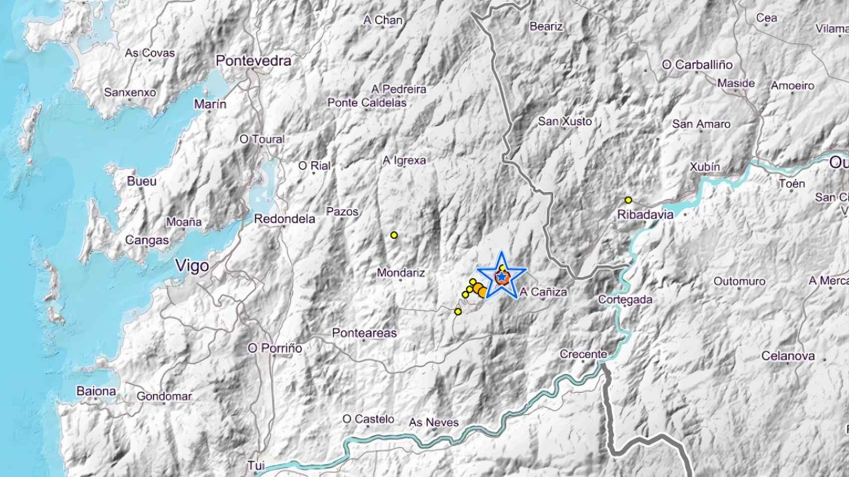 Seísmos en el municipio de Covelo (Pontevedra).