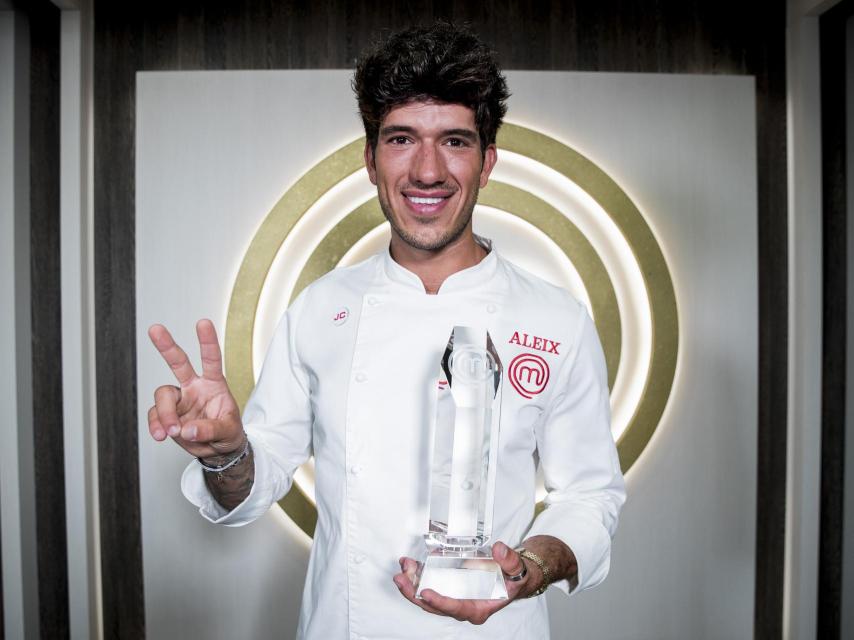 Aleix Puig tras su victoria en 'MasterChef 7'.