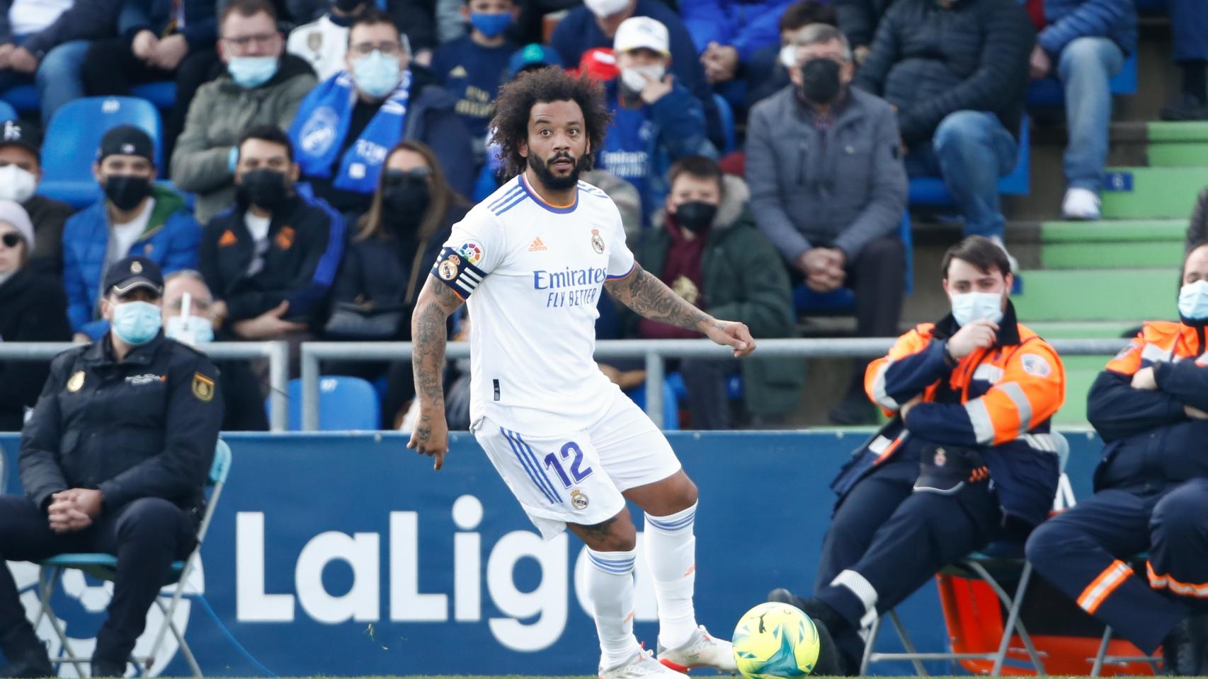 Marcelo, durante un partido del Real Madrid.