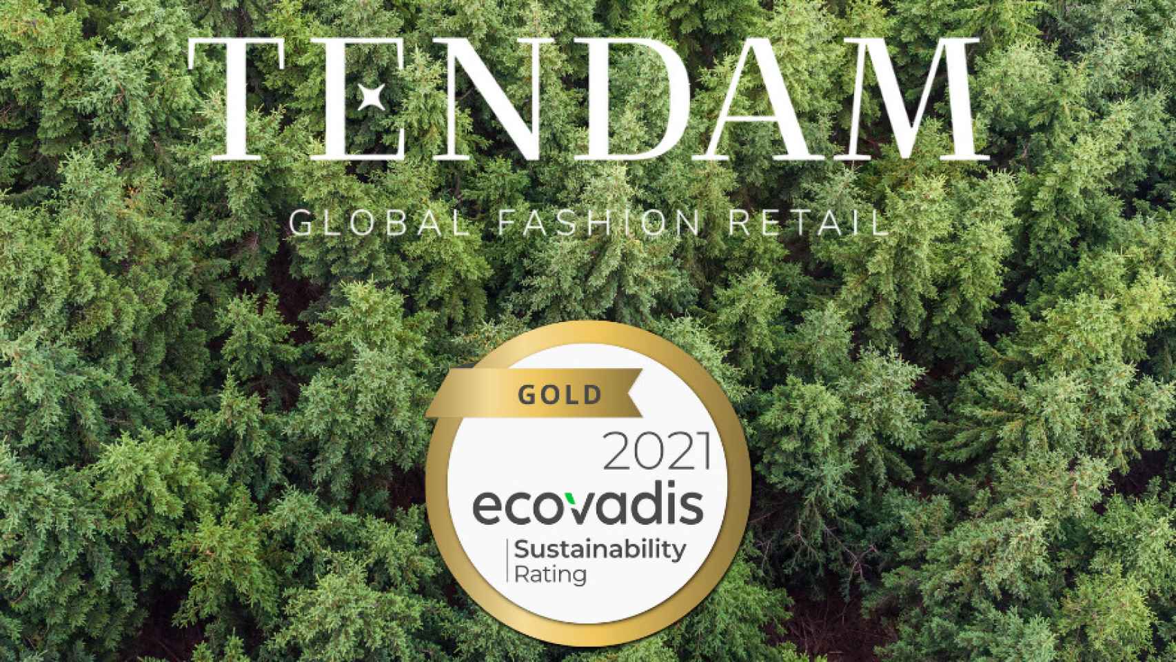 Imagen de la certificación de EcoVadis conseguida por Tendam