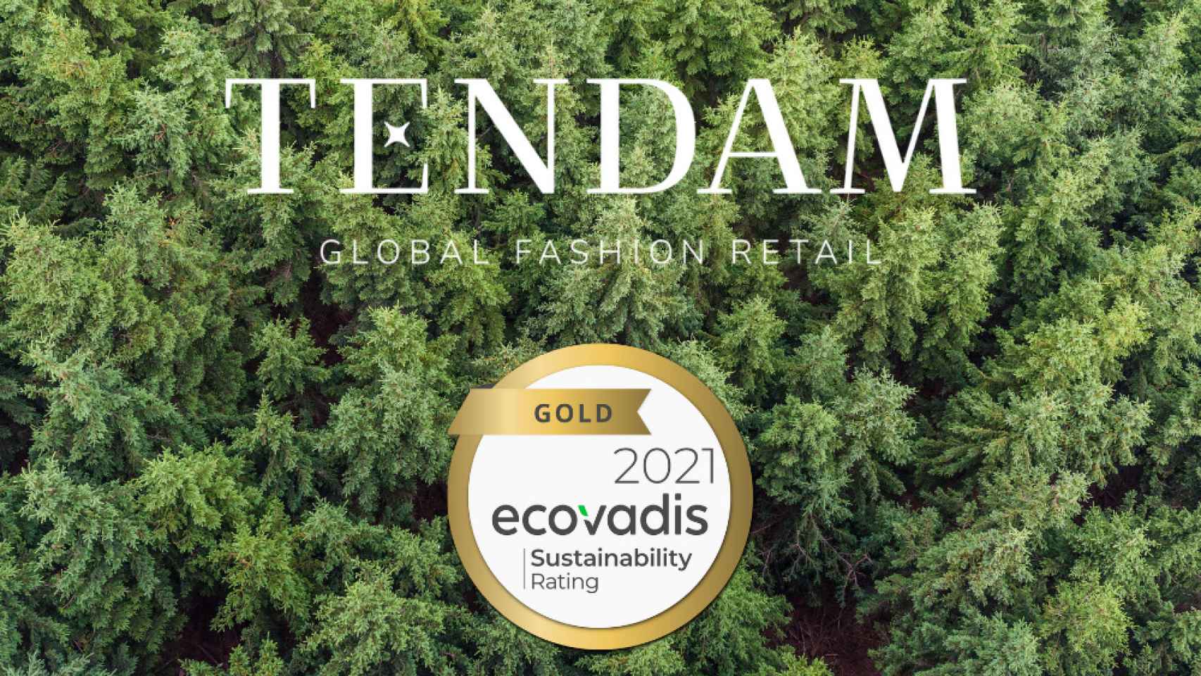 Imagen de la certificación de EcoVadis conseguida por Tendam