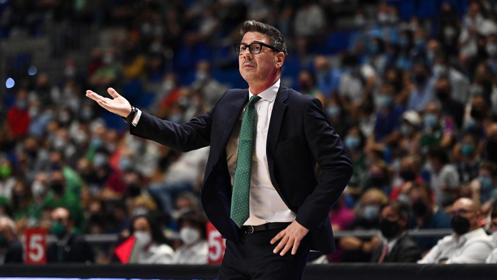 Fotis Katsikaris, en el partido ante el Breogán.