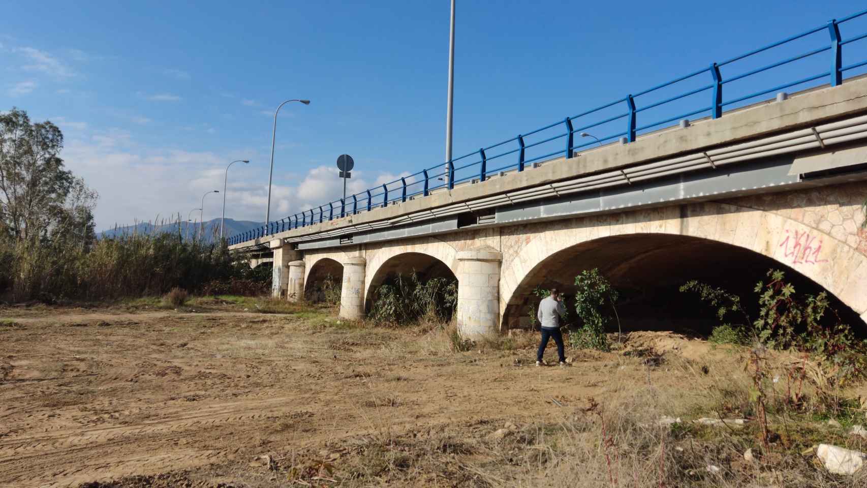 Puente sobre el río Guadalhorce, en Málaga.