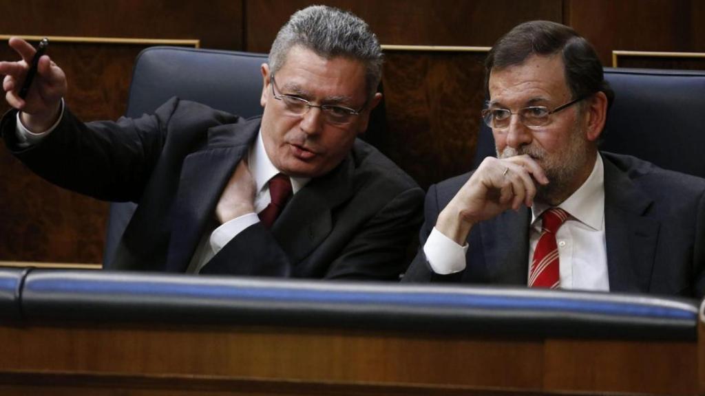 Marian Rajoy y Alberto Ruiz-Gallardón.