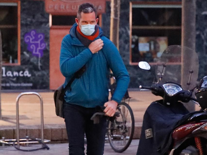 Iñaki Urdangarin llegando este pasado viernes 21 de enero a su puesto de trabajo en Imaz Asesores.