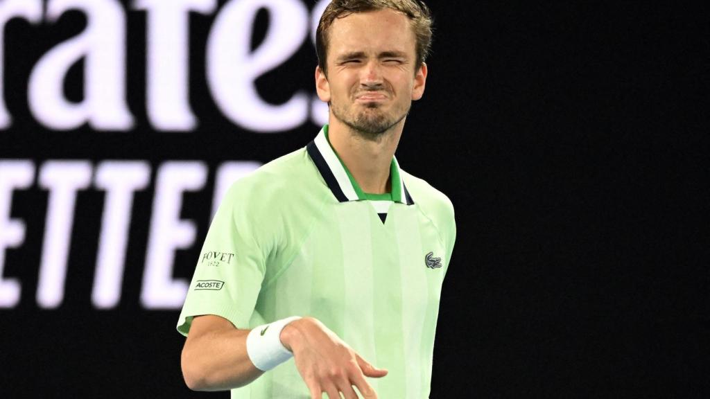 Daniil Medvedev durante un partido en el Open de Australia