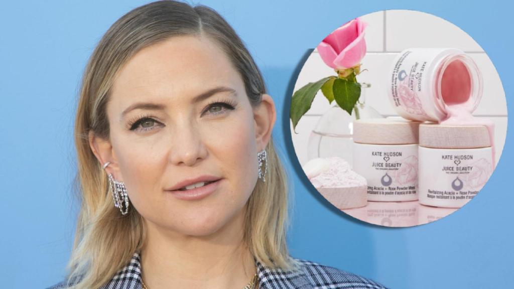 Kate Hudson y su nueva mascarilla en un montaje de JALEOS.