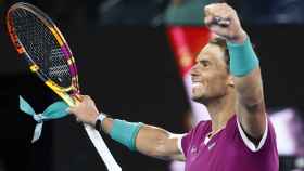 Rafa Nadal celebra su pase a la cuarta ronda del Open de Australia 2022