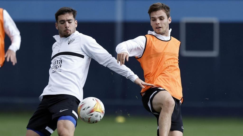 Ramón y Aleix Febas en un entrenamiento.