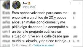 El tuit de la joven que hizo que las redes sociales se volcaran para ayudar.